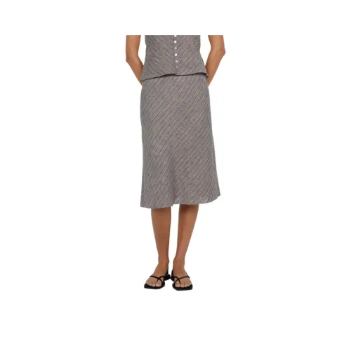 BEC+BRIDGE ZURI MIDI SKIRT Casual Long Skirt Women's TAUPEE/Taupe