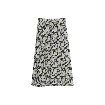 BLUEerror Casual Long Skirt Women's Black