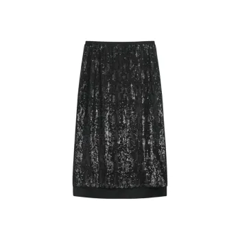 UTI Casual Long Skirts Women's Black