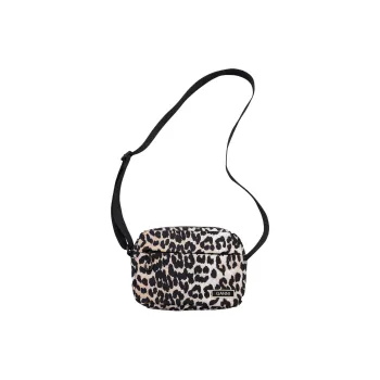 GANNI Recycled Polyester Shoulder Bag, Crossbody Bag Regular Women's Leopard Print