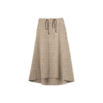 Yohji Yamamoto Casual Long Skirts Women's Khaki