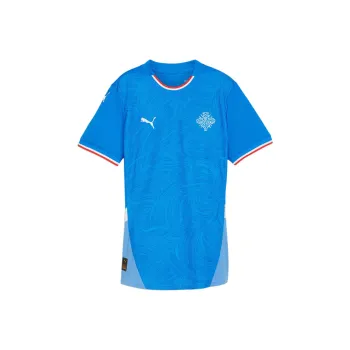 PUMA Iceland 2024 Women's Home Football Jersey Soccer Jerseys Women's Racing Blue