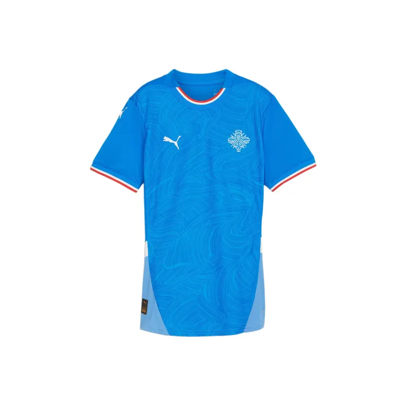 PUMA Iceland 2024 Women's Home Football Jersey Soccer Jerseys Women's Racing Blue-0