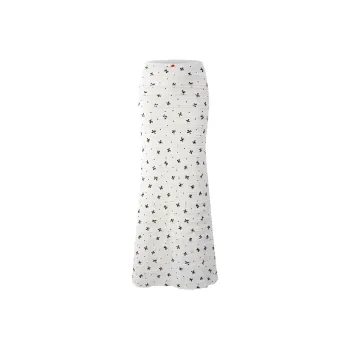 1ESS LA MODE Casual Long Skirt Women's Ecru
