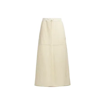 Adidas LUXFLOW Casual Long Skirt Women's Beige