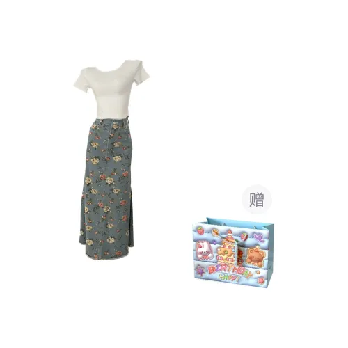 TWOPLUMGIRLS Two Piece Skirt Sets Women's