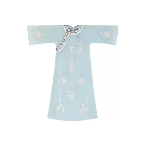 YICHENGFENGXU Cheongsam Women's Light Blue Green Positioning Embroidery