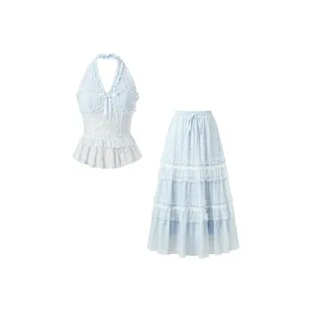 ACAINES Two Piece Skirt Sets Women's