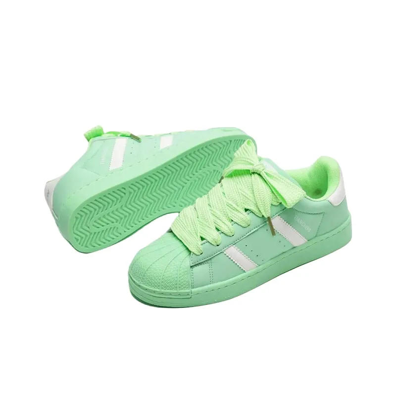 OAOQ Cushioning, Abrasion Resistant, Lightweight, And Breathable Low Top Skateboard Shoes Unisex-45
