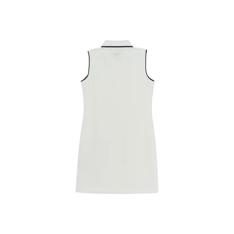 MLB Preppy Style Collection New York Yankees 25SS Sleeveless Dress Women's White-1