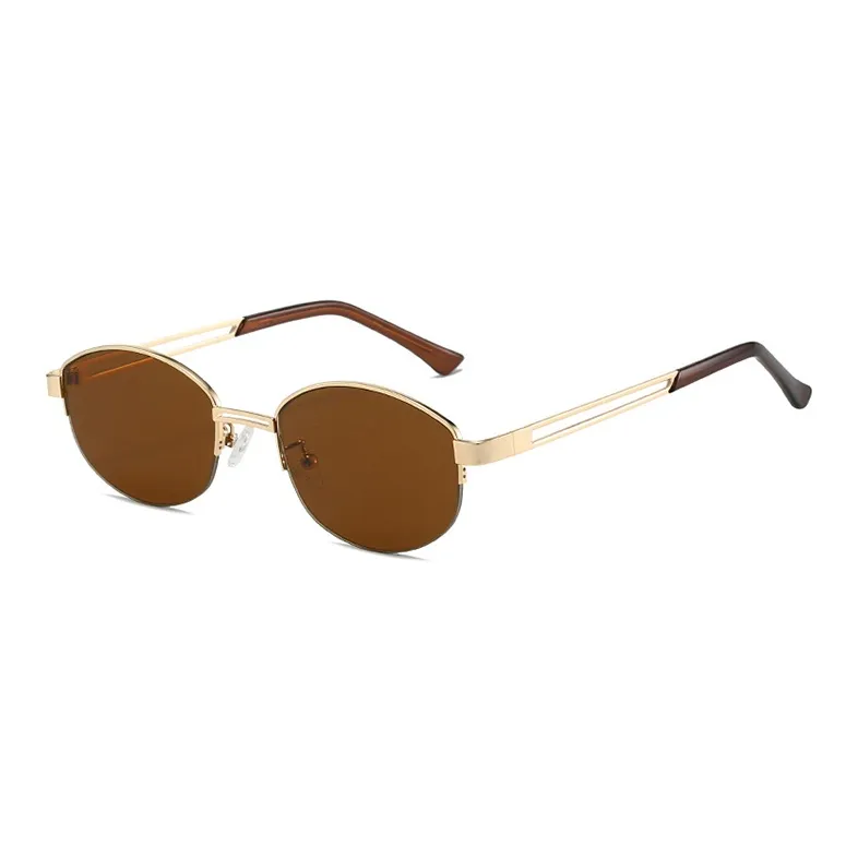 YUZHAOLIN Metal Oval Sunglasses Unisex-6