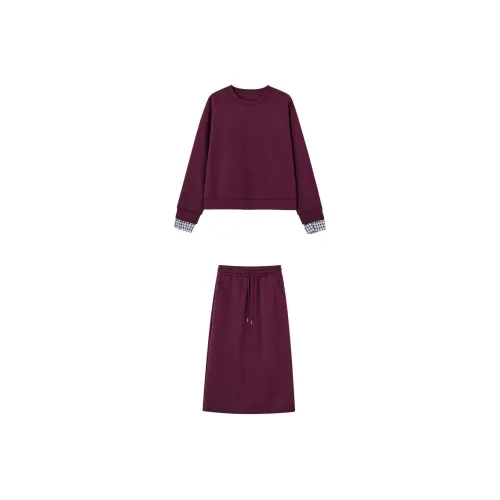 【dme】 Skirt Set Women's Burgundy