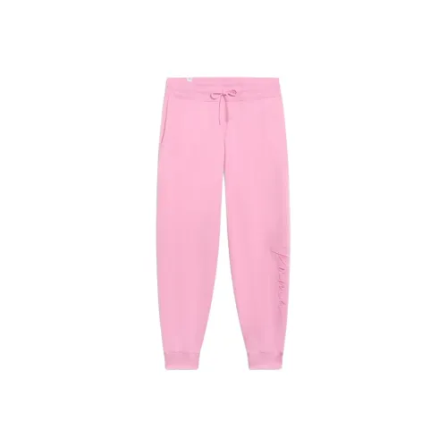 PUMA Script Logo Women's Sweatpants Athletic Trousers Women's Light Purple