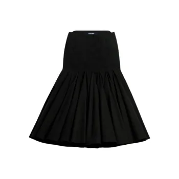 Jacquemus The Agave Ruched Midi Skirt