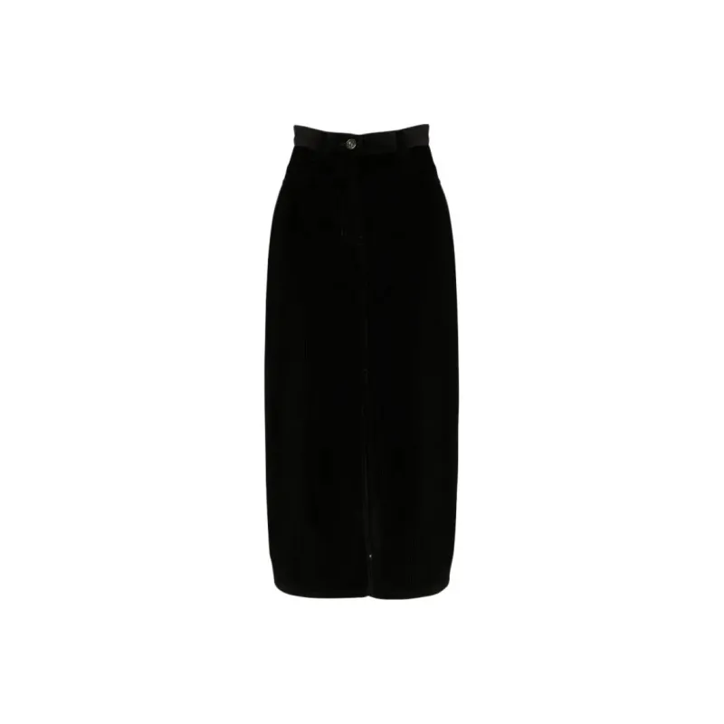 WEEKEND MaxMara Casual Long Skirt Women's Black-0