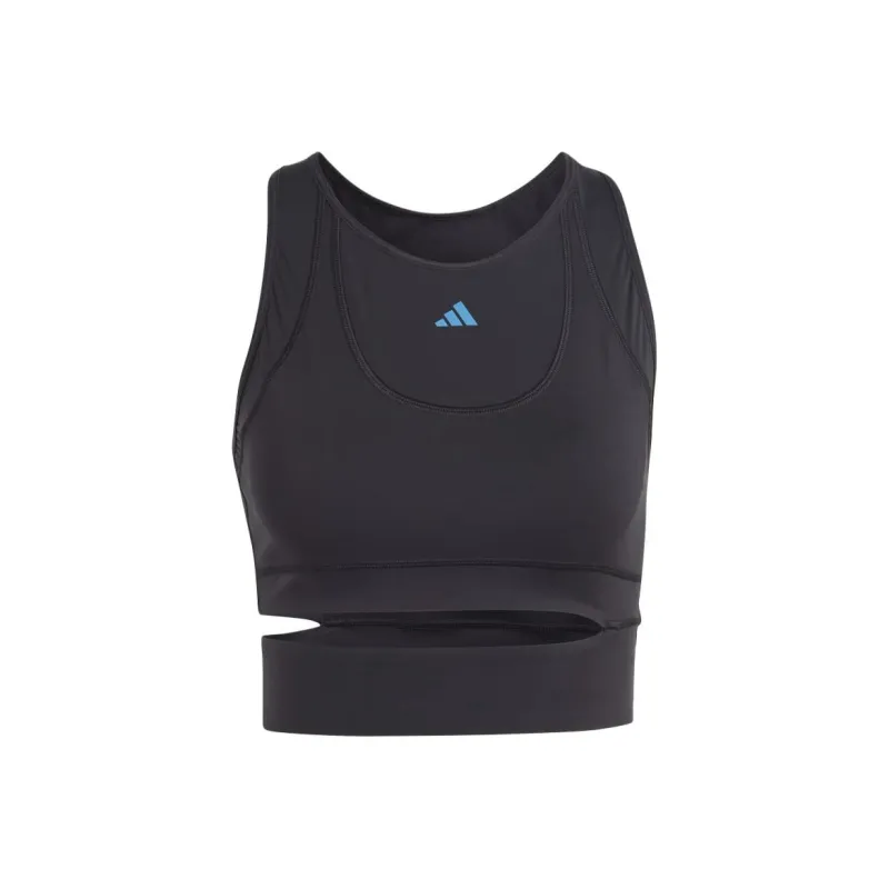 Adidas TAILORED HIIT HEAT.RDY CROP TRAINING TANK TOP Sport Vests Women's Black-0