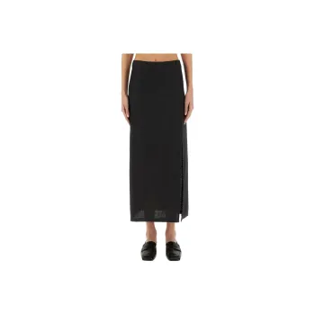 ALYSI SS25 Casual Long Skirt Women's Black