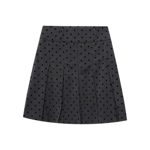 CHARM PICK Casual Short Skirts Women's Gray