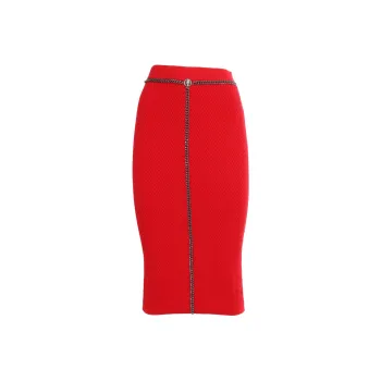 Elisabetta Franchi Chained Midi Skirt