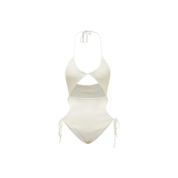 ANDREĀDAMO One piece Swimsuit Women's Ivory White