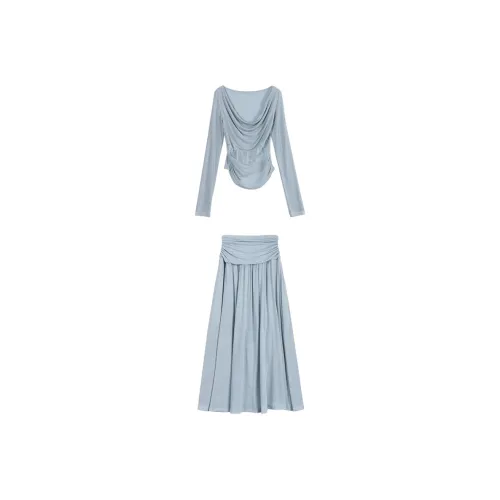 Incolore Skirt Set Women's Blue