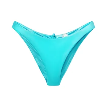 Khy FW24 DROP 010 Ruched Cheeky Bikini Bottom Swimming Shorts Women's Aqua Green