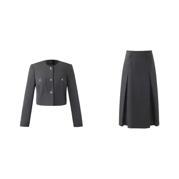 GOELIA Skirt Set Women's Smoke Gray