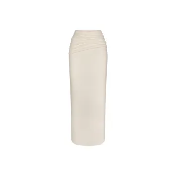 SKIMS SS25 SKIMS CLOUD Collection FOLDOVER SKIRT Casual Long Skirt Women's ECRU/Natural