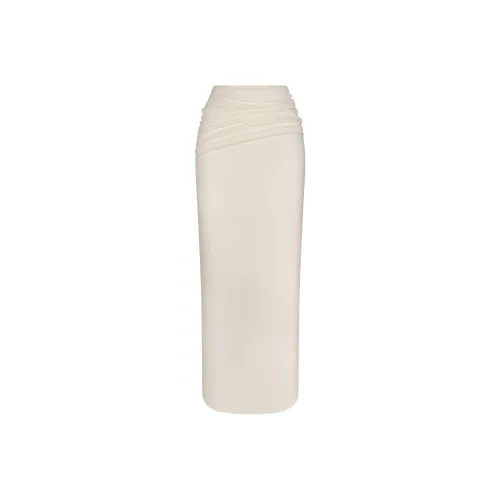 SKIMS SS25 SKIMS CLOUD Collection FOLDOVER SKIRT Casual Long Skirt Women's ECRU/Natural