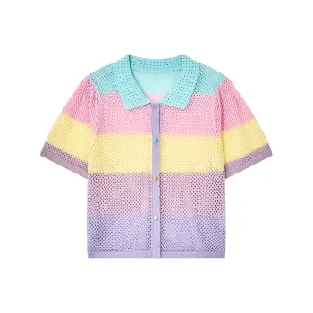 ELF SACK Knitwear Women's Colored Glaze Sea Pink Purple