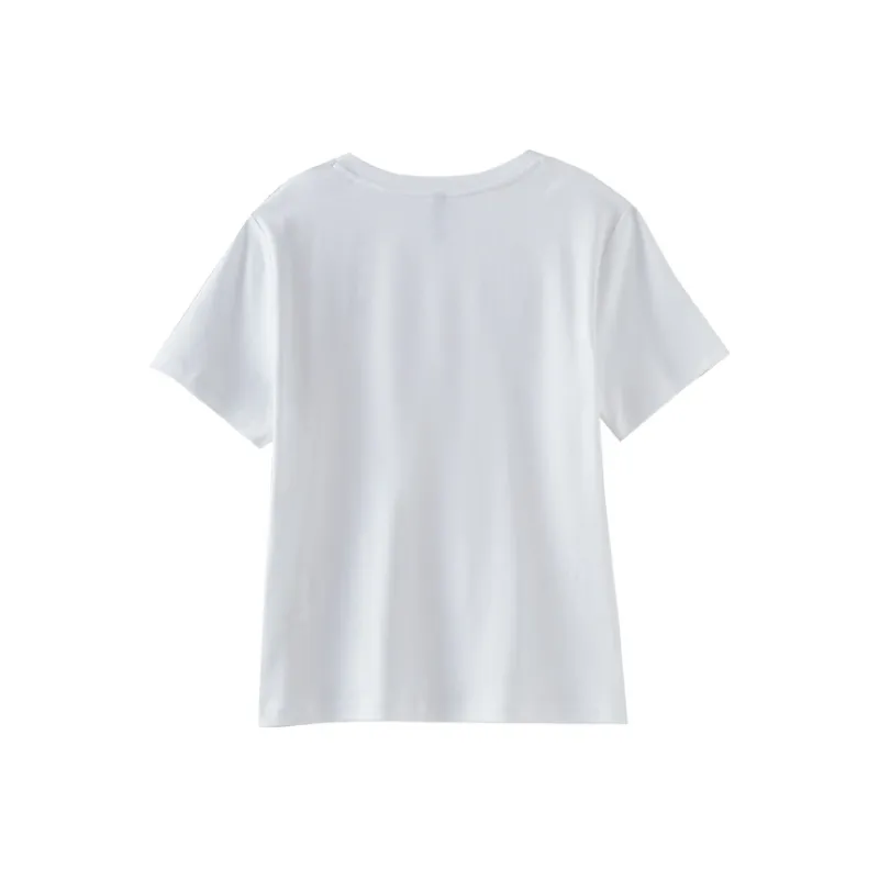 OUNIXUE Summer Regular T Shirt Women's-7