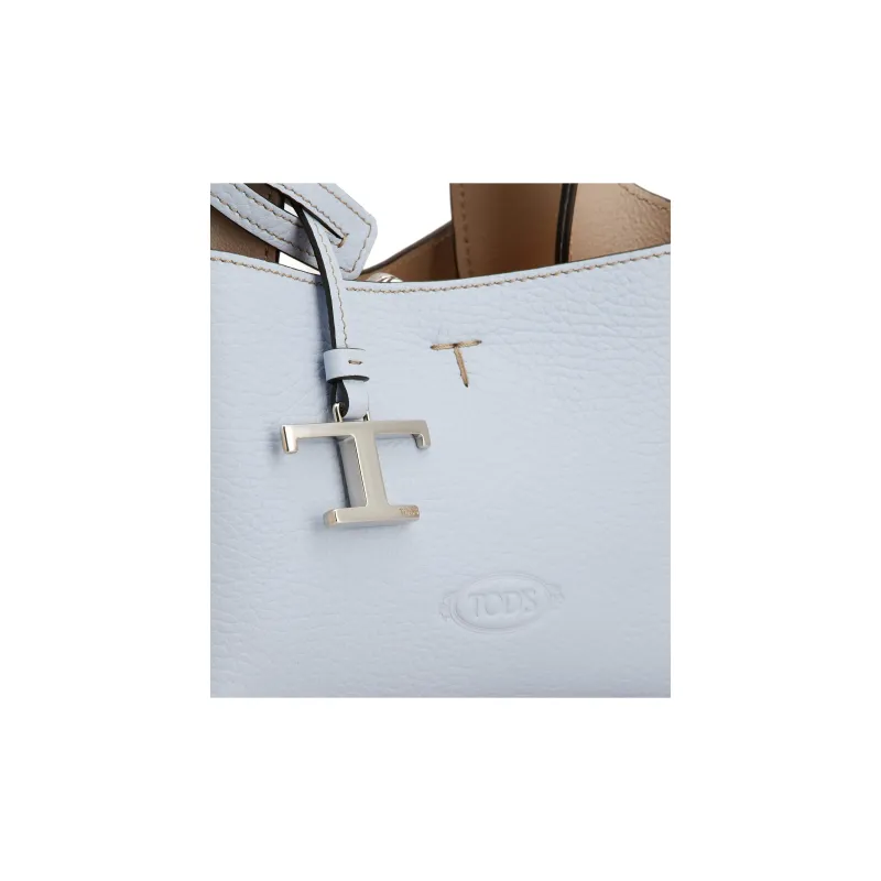 TOD'S Calfskin One Shoulder Handbag Mini Women's Sky Blue-3