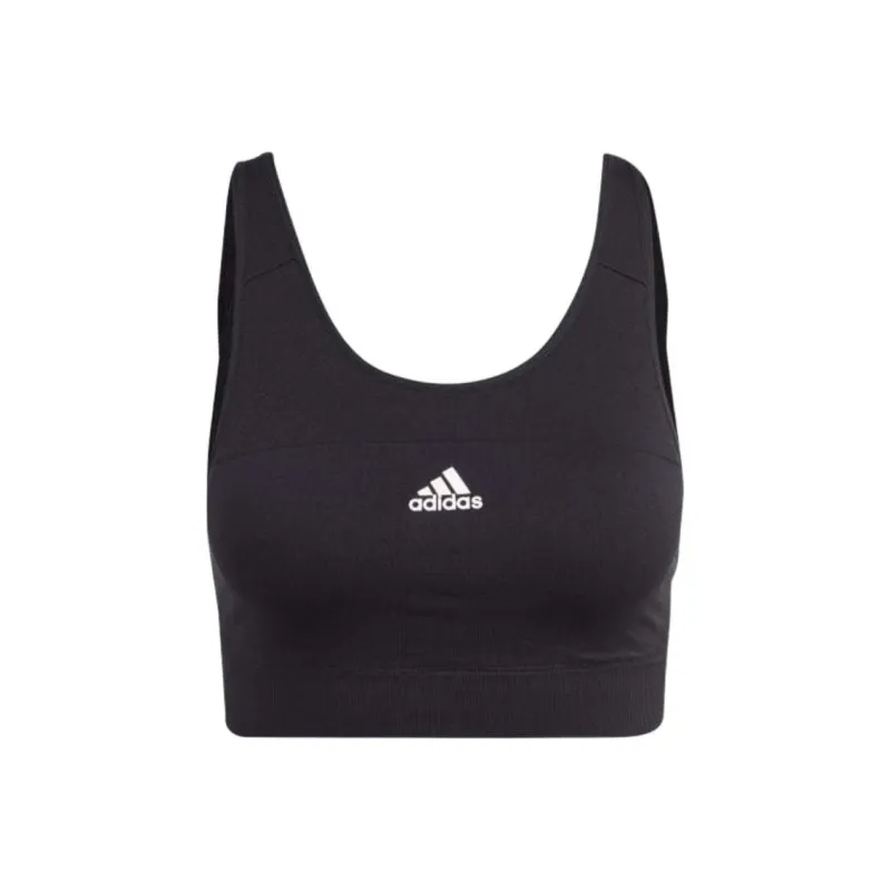 Adidas AEROKNIT TRAINING MEDIUM-SUPPORT BRA Sports Underwear Women's Black-0
