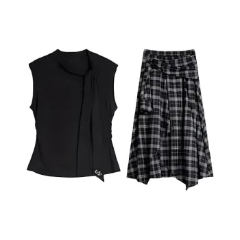 TIBINB Two Piece Skirt Sets Women's
