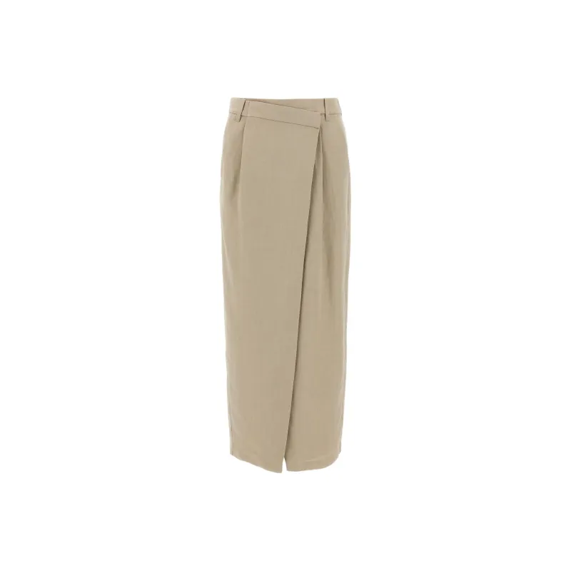 Brunello Cucinelli High waisted Wrap Skirt-0