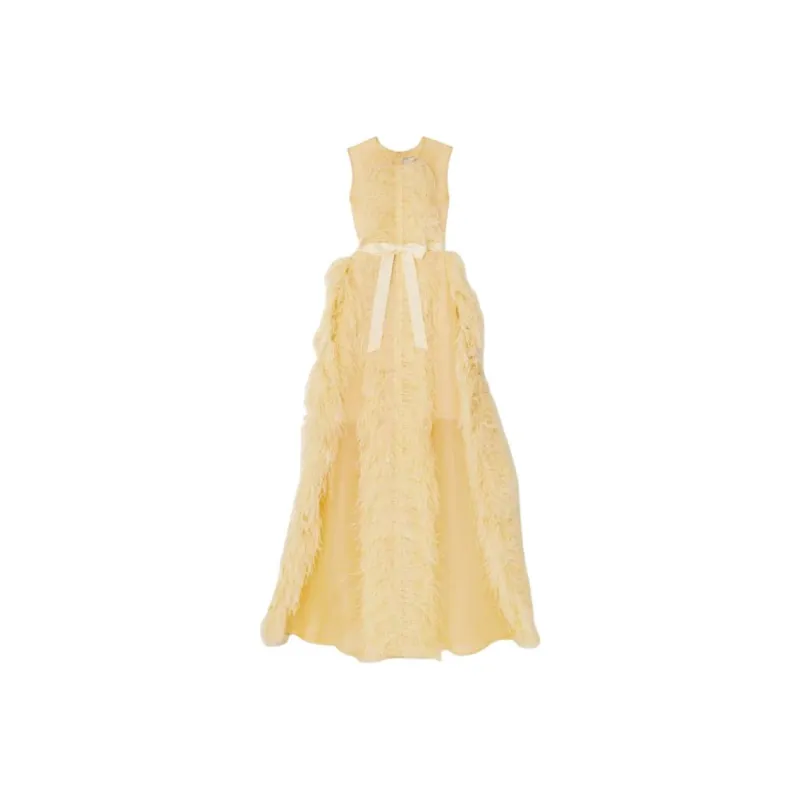 HUISHAN ZHANG Evening Dress Women's Yellow-0