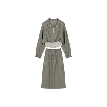 ELF SACK Skirt Set Women's Army Green