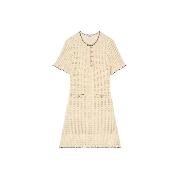 Sandro Open Knit Mini Dress