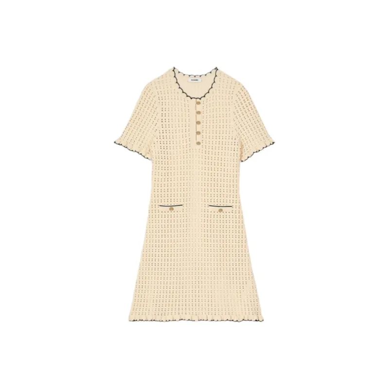 Sandro Open Knit Mini Dress-0