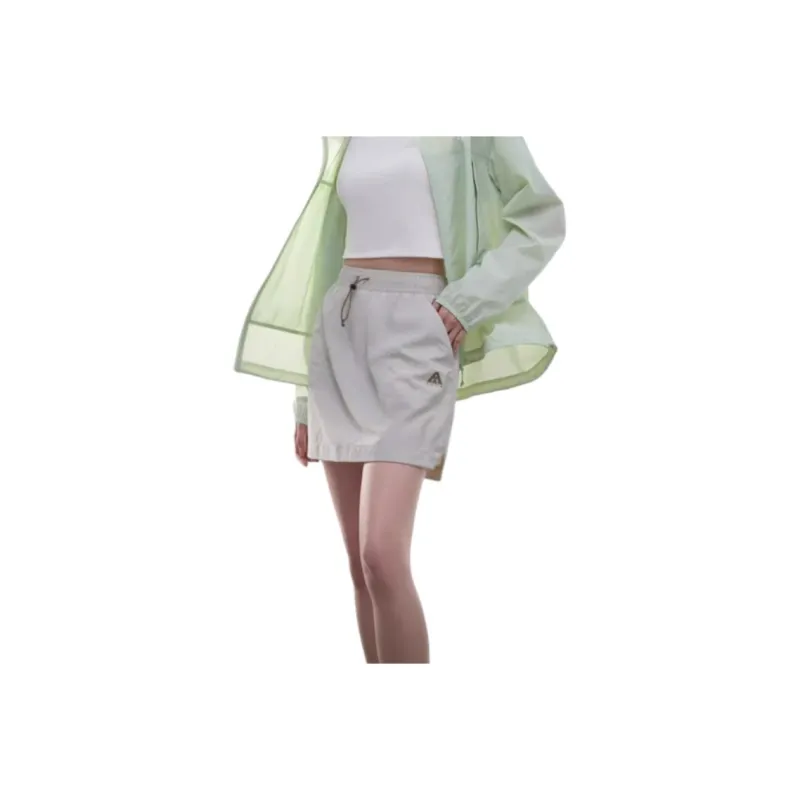 Anta Sports Life Collection Casual Short Skirts Women's Sand Dune Gray-0