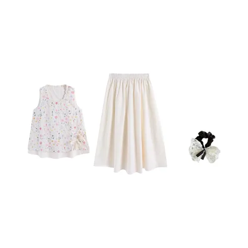 PAVEA Two Piece Skirt Sets Women's