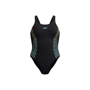 Speedo One piece Swimsuit Women's Black/Yellow
