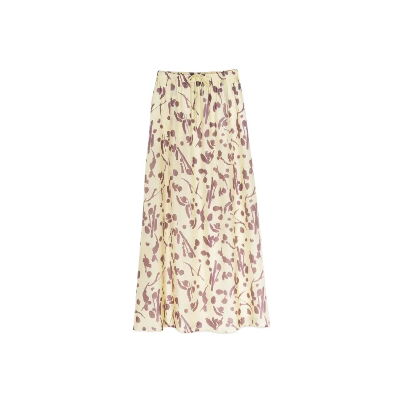 ALYSI Casual Long Skirts Women's Yellow-0