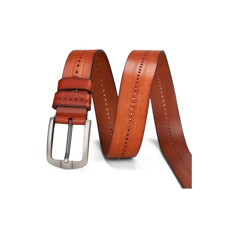PIERRE CARDIN Top Grain Cow Leather Belts Men's Coffee/Brown/Black 3.8cm-8