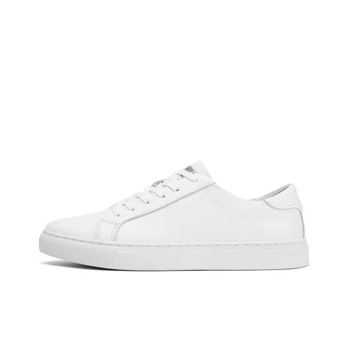 ROCK FAIRWHALE Abrasion Resistant Breathable Low Top Skateboard Shoes Men's White