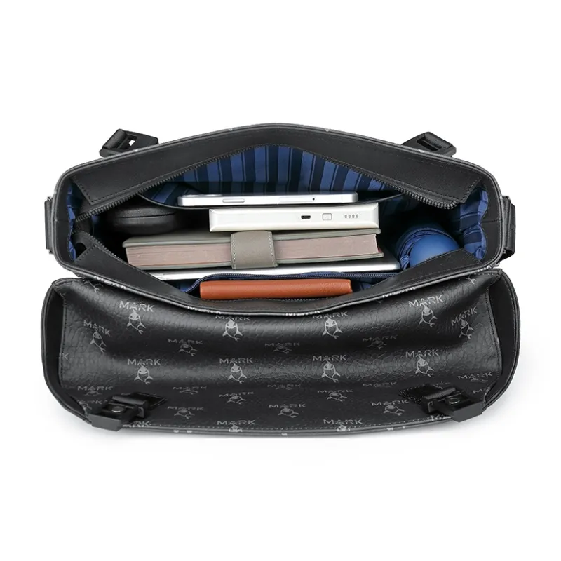 FAIRWHALE PVC Shoulder Bag Regular Unisex Black-4