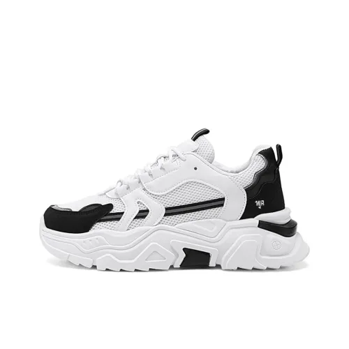 NANJIREN Cushioning, Slip Resistant, Abrasion Resistant, Height Increasing Low Top Chunky Sneakers Men's