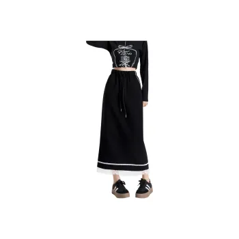 MJB Casual Long Skirts Women's Black