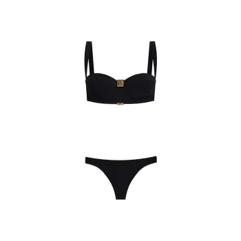 BALMAIN Logo Plaque Two Piece Swimsuit