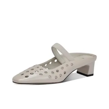 JESSICA SOPHIA Rubber Sole Abrasion Resistant Slip Resistant Closed Toe Slippers Women's